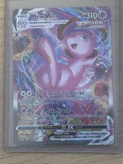 Pokemon TCG Mew VMAX Fusion Strike 269/264 Holo Secret Rare HP CREASED - Image 1
