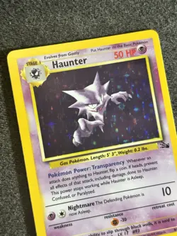 Haunter 6/62 Fossil Set Holo Rare Vintage Pokemon Card 1999 WOTC NM - Image 4