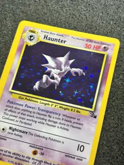 Haunter 6/62 Fossil Set Holo Rare Vintage Pokemon Card 1999 WOTC NM - Image 5