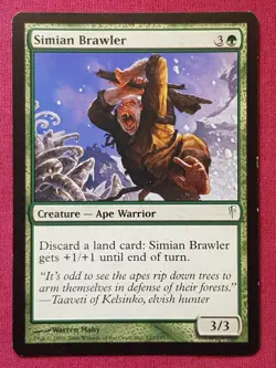 Magic The Gathering COLDSNAP SIMIAN BRAWLER green card MTG - Image 1