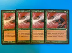 MTG 4x Venomous Breath Ice Age Legacy Magic the Gathering Card x4 NM - Image 1
