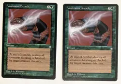 Venomous Breath (2) Ice Age NM MTG Magic the Gathering - Image 1