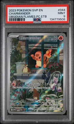 2023 POKEMON OBSIDIAN FLAMES POKEMON CENTER ETB PROMO SVP #044 CHARMANDER PSA 9 - Image 1