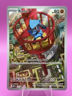 Pokemon TCG Riolu 010 Promo Illustration Mega Evolution Card. Near Mint. - Image 1