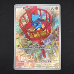 Pokemon TCG Card Riolu MEP010 Mega Evolution Promo Illustration Rare Holo - NM - Image 1