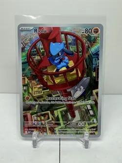 Pokemon TCG Riolu Illustration Rare Promo Card Mega Evolutions NM - Image 1