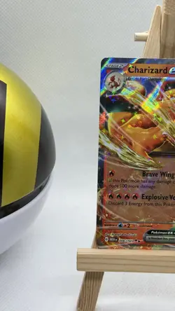 Pokemon Card Charizard EX 006/165 Holo Double Rare Scarlet & Violet 151 NM - Image 4