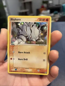 Pokemon TCG Rhyhorn 62/106 EX Emerald Holo Stamped NM - Image 3