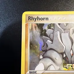 Rhyhorn 62/106-Reverse Holo Rare Ex Emerald STAMPED Pokemon TCG VLP - Image 2