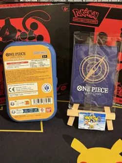 🇫🇷One Piece Carte Promo Sabo P-073 Scelle + Mini-Tin Pack Set TS-02 Vol.2 Vide - Image 2