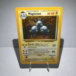 1999 Pokemon TCG Magneton Base Set 9/102 Unlimited Holo LP - Image 1