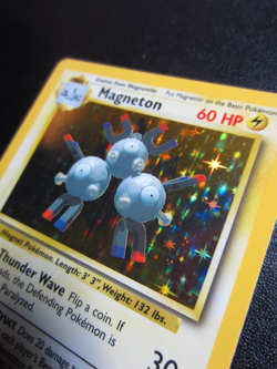 Pokemon 1999 Base Set Unlimited Magneton Holo 9/102 LP - NM #D - Image 3