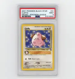 Cleffa Pokemon League 31 Black Star Promo PSA 9 Mint Pokemon Card - Image 1