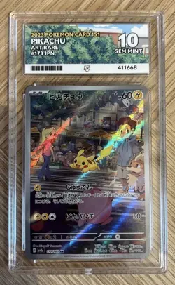 Ace 10 Pikachu 173/165 Japanese 151 sv2a Pokemon TCG Graded Card - Image 1
