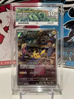 Ace 10 Pikachu 173/165 Japanese 151 sv2a Pokemon TCG Graded Card - Image 1