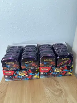 2x Mega Hero’s Mini Tin Displays (20 Sealed Pokemon Tins) - Image 1