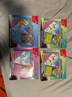 Pokemon TCG Prismatic Evolutions Tech Sticker Collection Set Lot Of 4 sealed new - Image 1