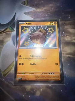 Nacli 176/091 - Shiny Holo Rare - Paldean Fates Pokemon Card MINT - Image 1