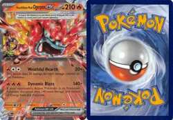 Hearthflame Mask Ogerpon ex 017/131 Prismatic Evolutions Pokemon Reverse Holo NM - Image 3