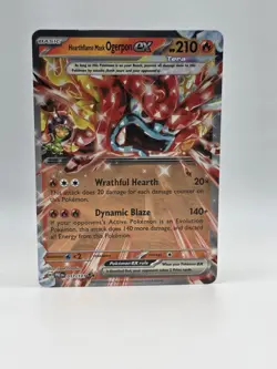 Hearthflame Mask Ogerpon ex 017/131 - Pokemon Prismatic Evolutions - Near Mint - Image 1