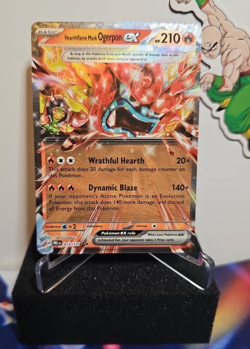 Pokemon Prismatic Evolutions Double Rare Hearthflame Mask Ogerpon EX 017/131 NM - Image 1