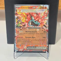 Hearthflame Mask Ogerpon ex 017/131 Double Rare Prismatic Evolutions Pokemon NM - Image 1
