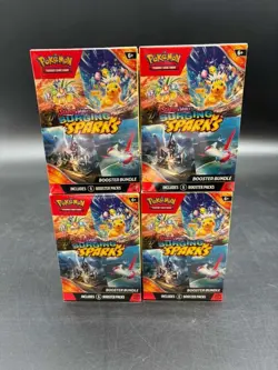 Lot of (4) Pokemon TCG Surging Sparks Booster Bundles SEALED NEW - Image 1