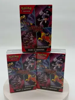 Lot of (3) Pokemon TCG Scarlet & Violet Destined Rivals Booster Bundles SEALED - Image 1