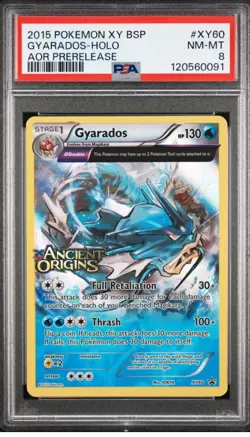 Gyarados XY60 PSA 8 Ancient Origins Prerelease Black Star Promo Pokemon - Image 1