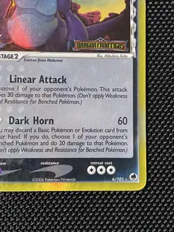 Nidoking 6/101 EX Dragon Frontiers Stamped Reverse Holo Ultra Rare MP/LP - Image 4