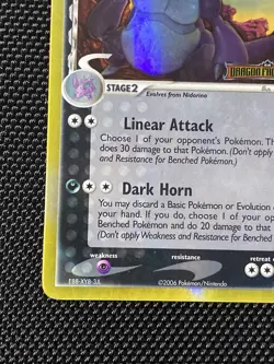 Nidoking 6/101 EX Dragon Frontiers Stamped Reverse Holo Ultra Rare MP/LP - Image 5