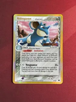 NIDOQUEEN [Delta Species] 7/101 EX Dragon Frontiers REVERSE HOLO Pokemon card NM - Image 1