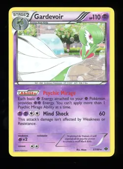 Pokemon TCG Gardevoir Holo 57/99 Black & White Next Destinies 2012 (LP) - Image 1