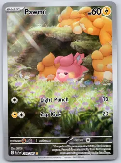 Pawmi 226/091 (NM) - SV: Paldean Fates - Illustration Rare Pokemon TCG - Image 1