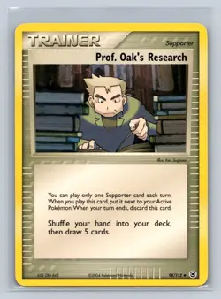 Pokemon TCG - EX FireRed & LeafGreen - Prof. Oak's Research - Supporter - 98/112 - Image 1