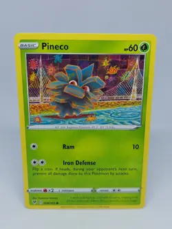 POKEMON CARD TCG NON HOLO PINECO 008/185 COMMON NM/M VIVID VOLTAGE SWSH - Image 1