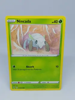 POKEMON CARD TCG NON HOLO NINCADA 013/185 COMMON NM/M VIVID VOLTAGE SWSH - Image 1