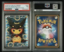 Pokemon Poncho-Wearing Pikachu Rayquaza Japanese Full Art Promo 231/XY-P PSA 7 - Image 3