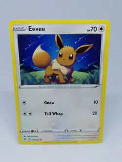 POKEMON CARD TCG NON HOLO EEVEE 130/185 COMMON NM/M VIVID VOLTAGE SWSH - Image 1