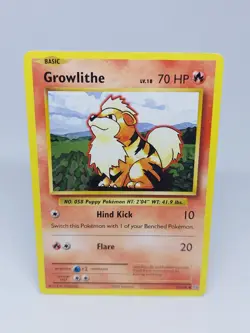 POKEMON CARD NON HOLO GROWLITHE 17/108 COMMON LP LIGHT PLAY XY EVOLUTIONS 2016 - Image 1