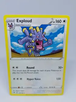 POKEMON CARD TCG NON HOLO EXPLOUD 137/185 RARE NM/M VIVID VOLTAGE SWSH - Image 1