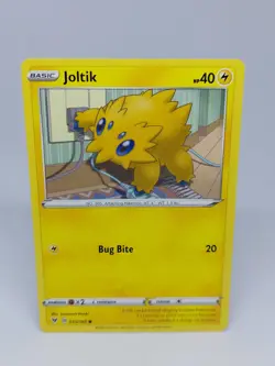 POKEMON CARD TCG NON HOLO JOLTIK 055/185 COMMON NM/M VIVID VOLTAGE SWSH - Image 1