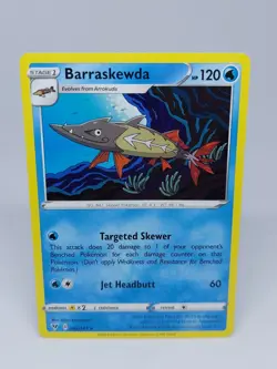 POKEMON CARD TCG NON HOLO BARRASKEWDA 042/185 RARE NM/M VIVID VOLTAGE SWSH - Image 1