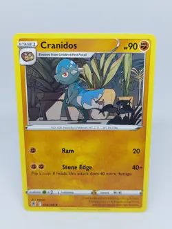 POKEMON CARD TCG CRANIDOS 076/189 NM/M ASTRAL RADIANCE SWORD & SHIELD - Image 1