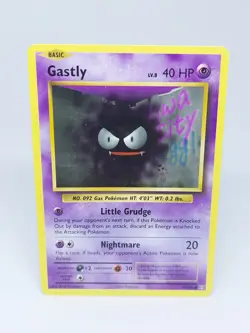 POKEMON CARD NON HOLO GASTLY 47/108 COMMON LP LIGHT PLAY XY EVOLUTIONS 2016 - Image 1