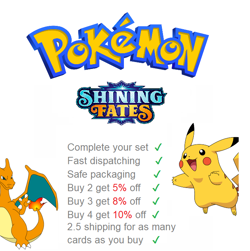 POKEMON TCG SWORD & SHIELD SHINING FATES CHOOSE YOUR CARD RARE HOLO REVERSE 2021 - Image 1