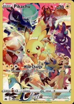 Pikachu 160 Crown Zenith English Pokemon Card B26 NM - Image 1