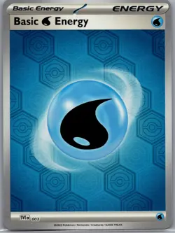 Basic Water Energy 3 Holo SV: Shrouded Fable - Pokemon Card - NM - Image 1