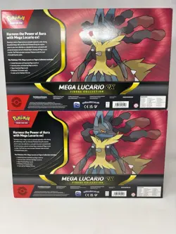 LOT OF 2 Pokemon TCG Mega Lucario EX Premium Figure Collection Sealed SHIPS FAST - Image 2