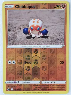 REVERSE HOLO Clobbopus 091/198 NM - Yuka Morii Clay Chilling Reign Pokemon Card - Image 1